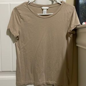 H&M, size:S tan, t shirt, women